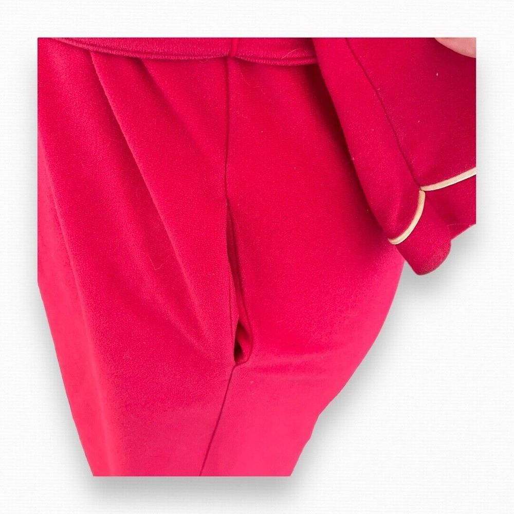 Vanity Fair Velour Raspberry Robe Size Small Vintage Bath Robe House Coat Womens - Picture 11 of 14